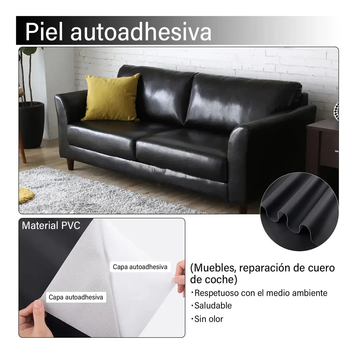 Parche de Cuero Adhesivo