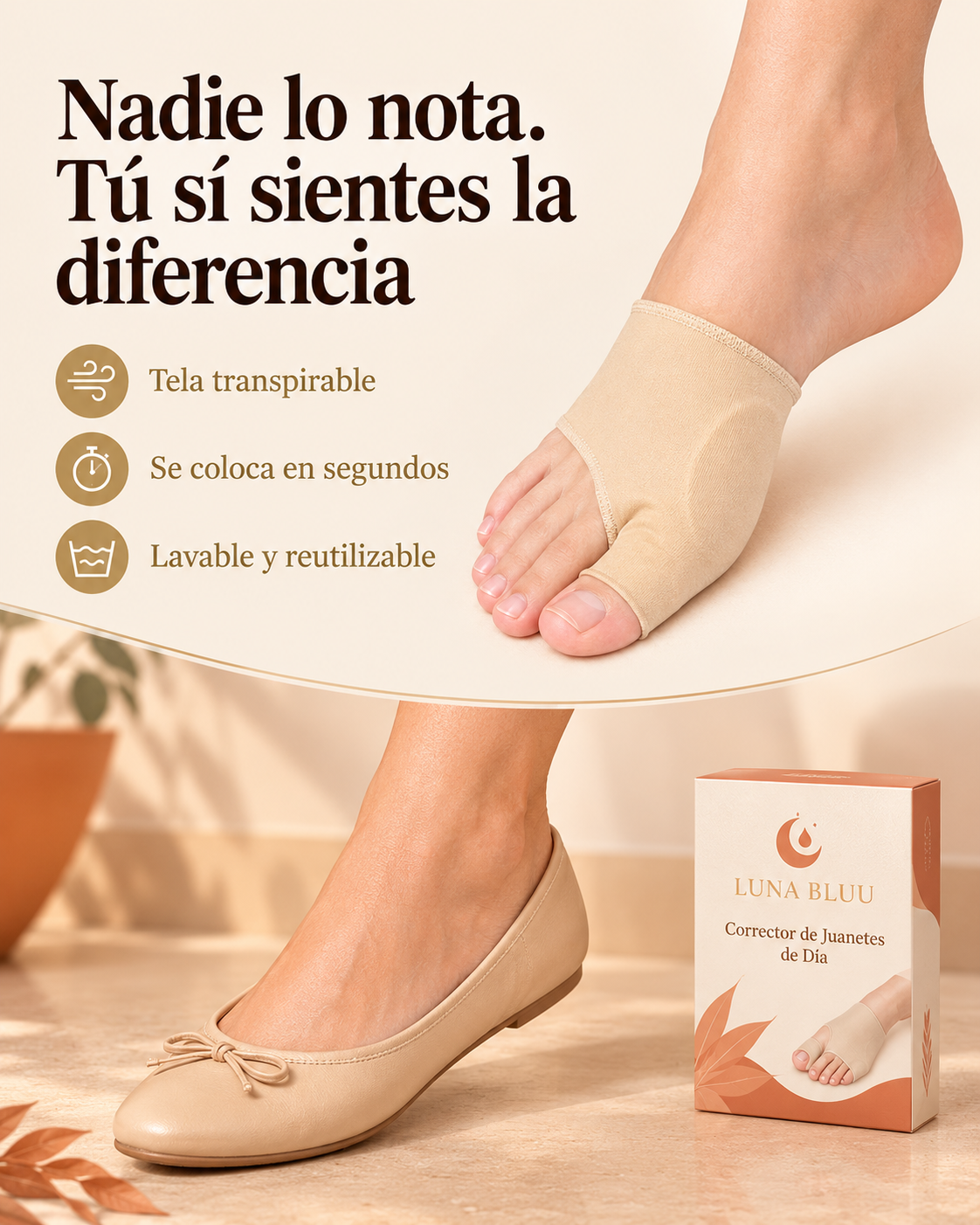 Corrector de Juanetes de Día – Uso con Zapatos (Par)