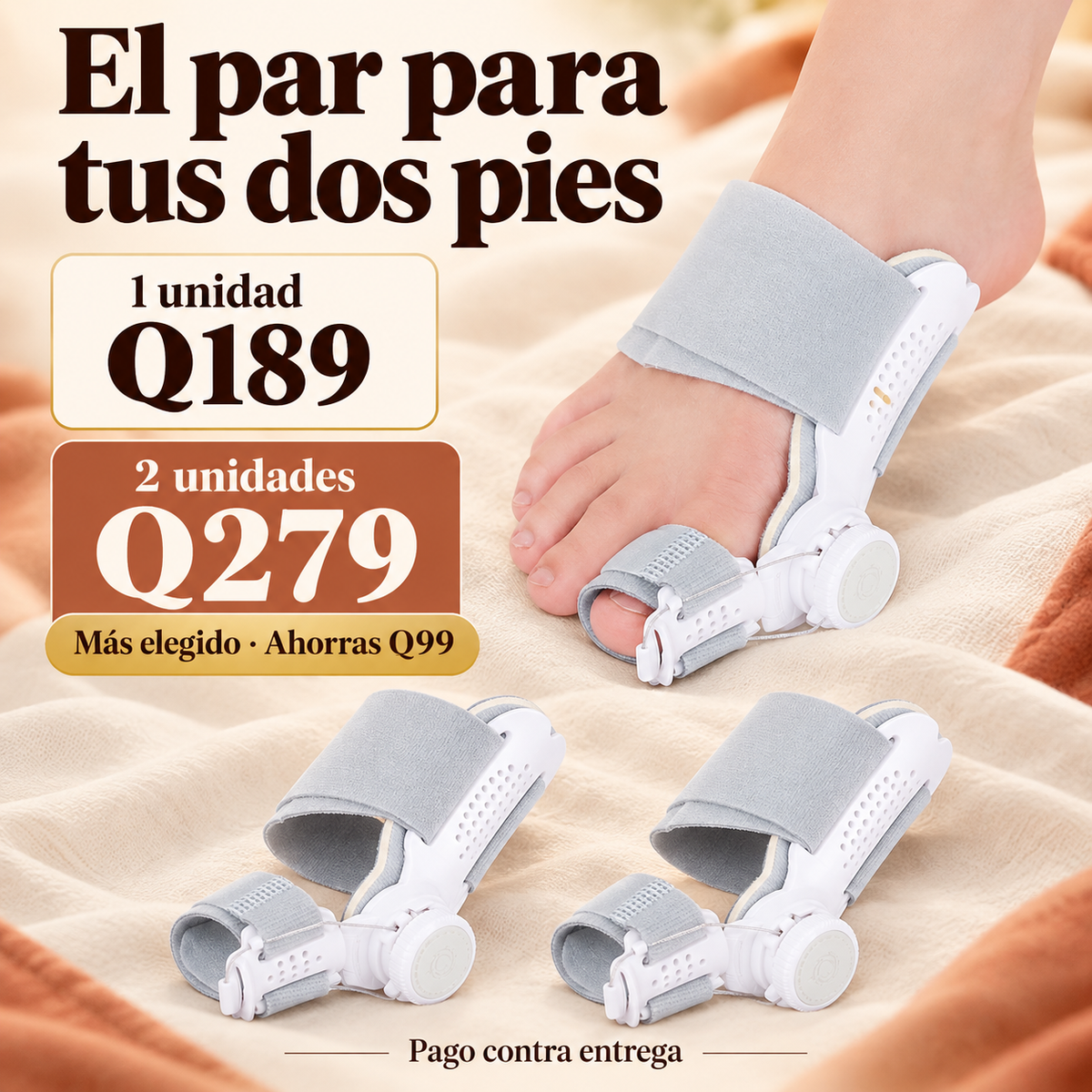 Corrector de Juanetes Ajustable – Añade el par para zapatos por solo Q59 más